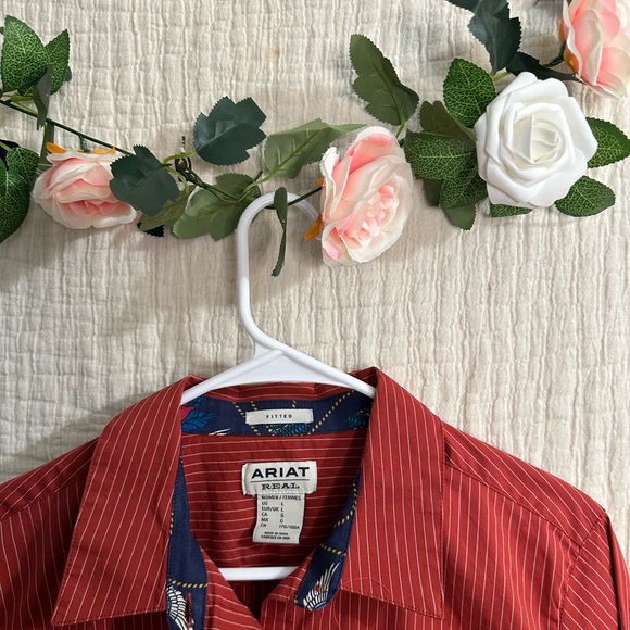 Ariat Red Casual Button Down Shirt - Picture 4 of 4